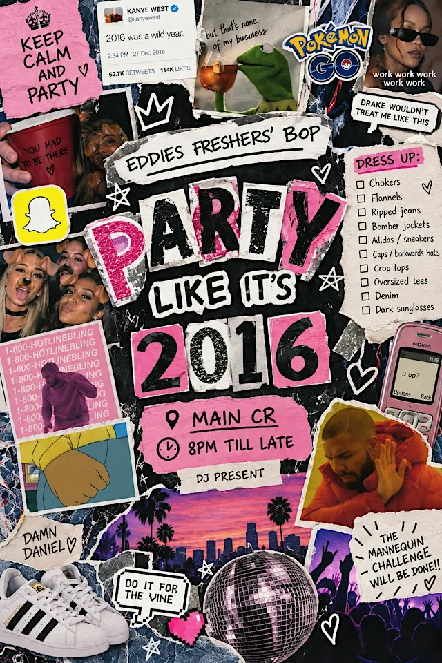 Eddies Freshers’ BOP: Party like it’s 2016