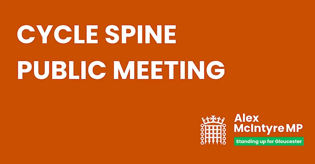 Cycle spine public meeting at City Church Gloucester