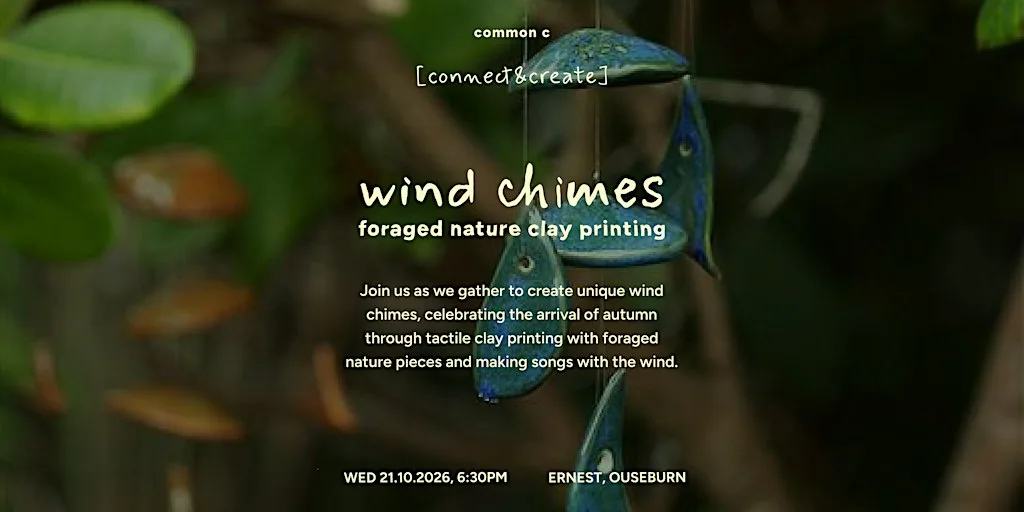 Wind Chimes: Foraged Nature Clay Printing