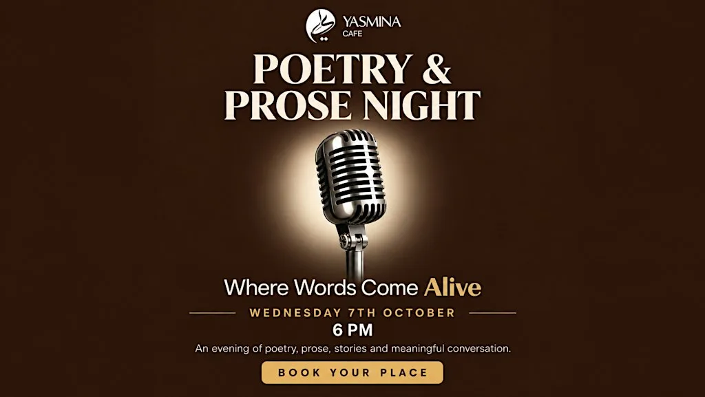 Poetry & Prose Night - 7th October 6pm