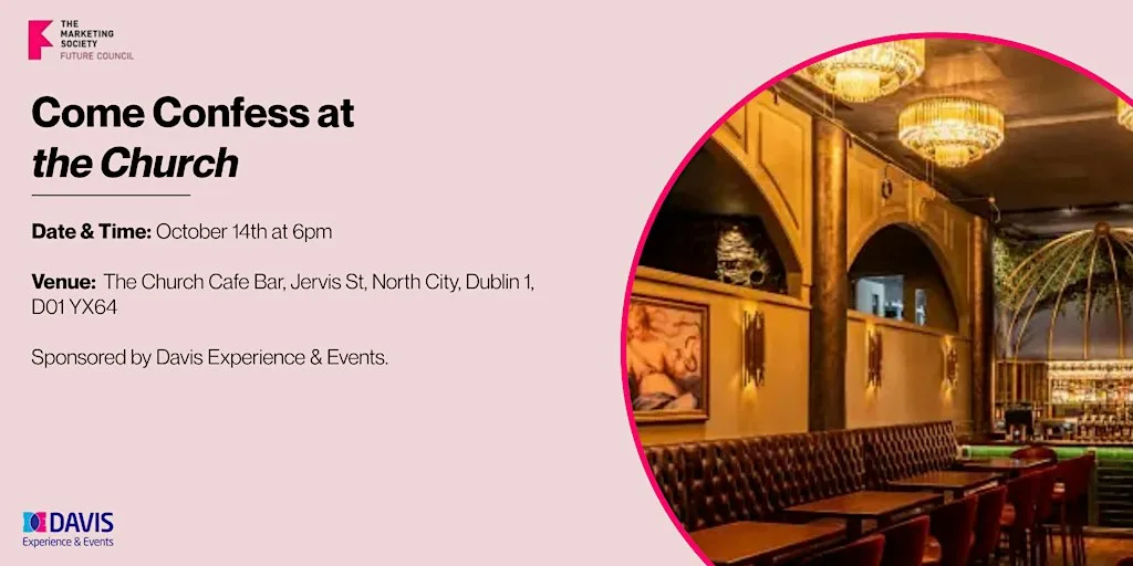 Come Confess at the Church at The Church Café Bar & Restaurant Dublin