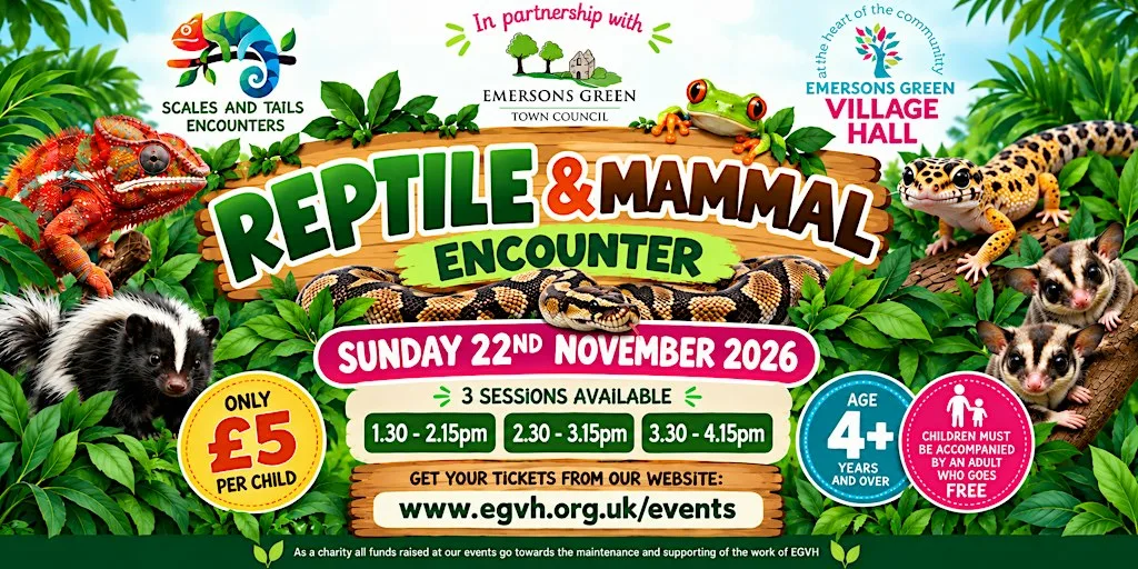 Reptile & Mammal Encounter at Emersons Green Village Hall