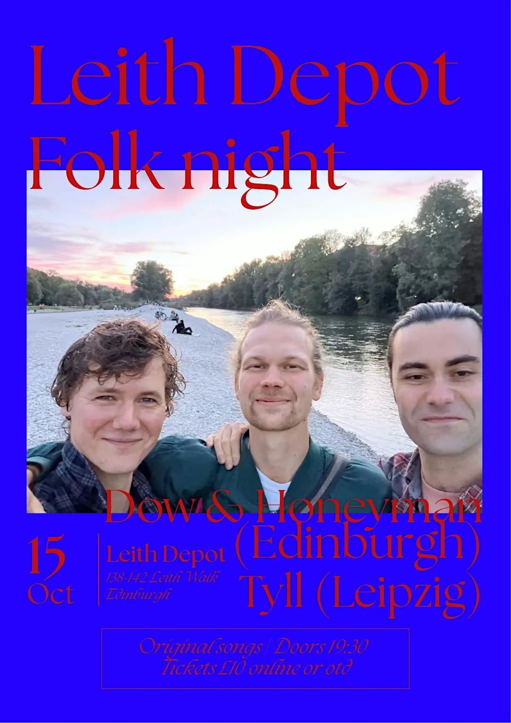 Leith Depot Folk night (double bill) - 15/10/26 at Leith Depot
