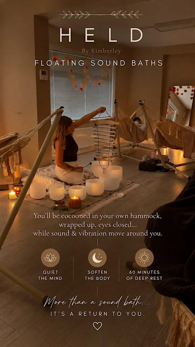 HELD Floating Sound Bath | Hammock Sound Healing Experience – Leeds