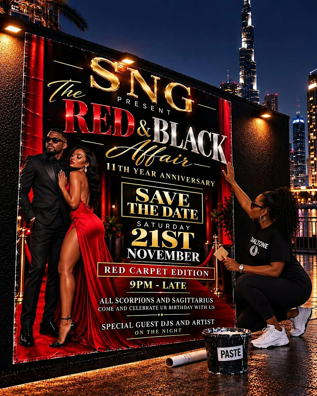 Red & Black