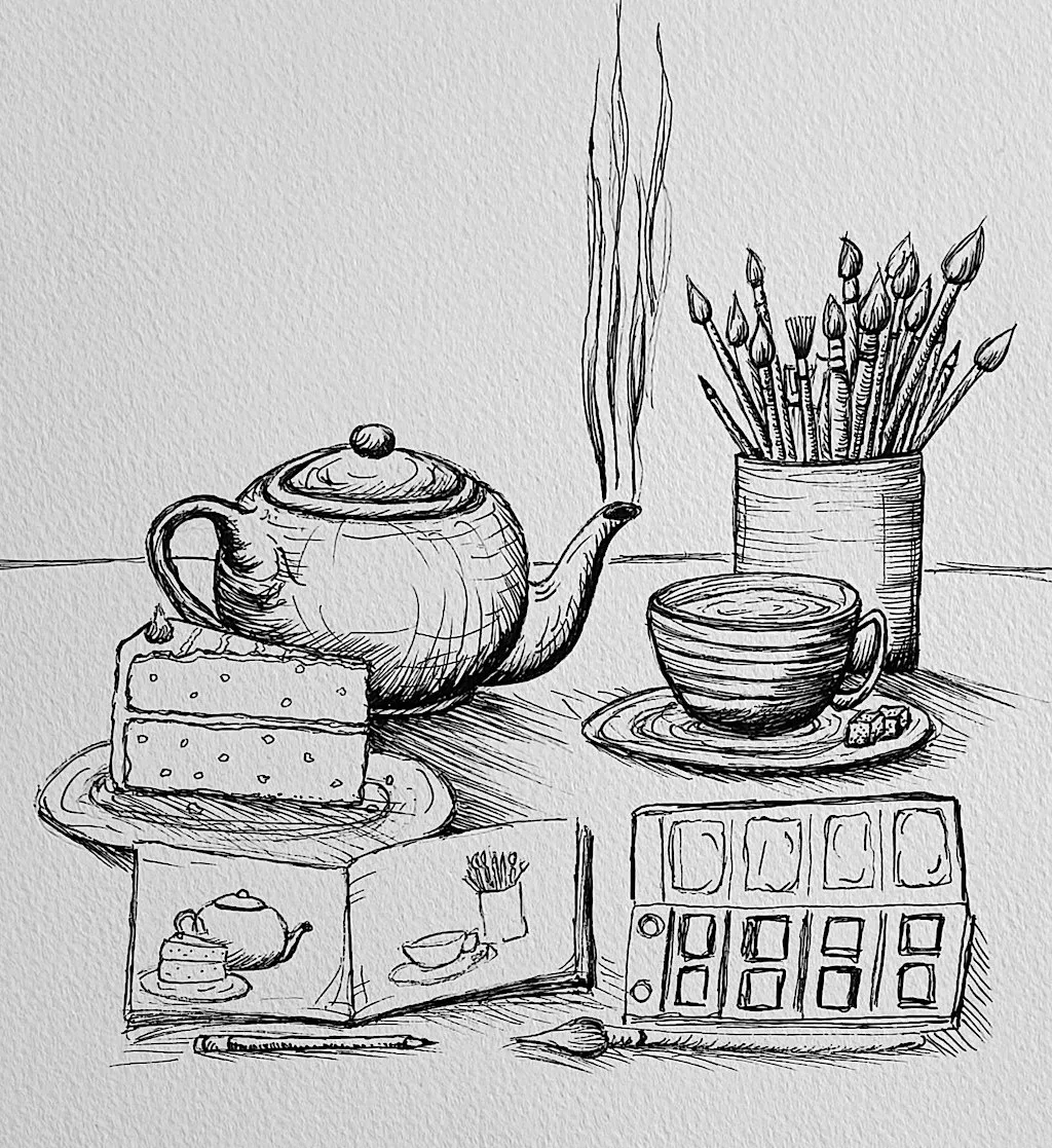 Draw your Tea! Sketching Workshop. Suitable for all levels of experience. at Tea by the Lock