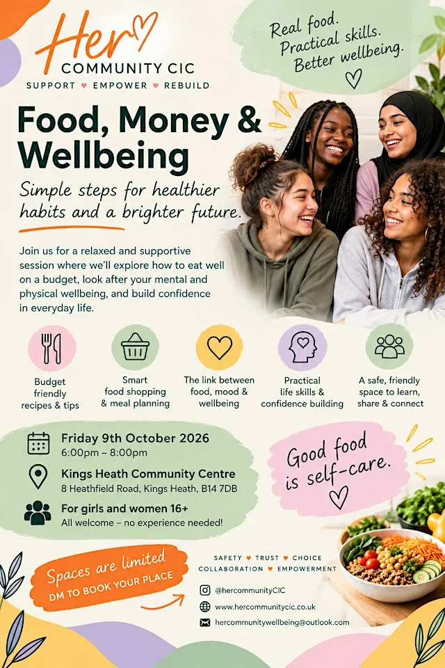 Food, Money and Wellbeing: Practical Wellbeing for Women & Girls
