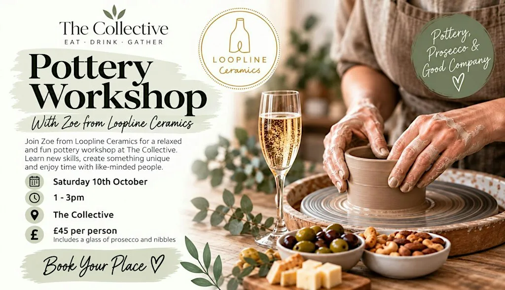 Pottery & Sip at The Collective