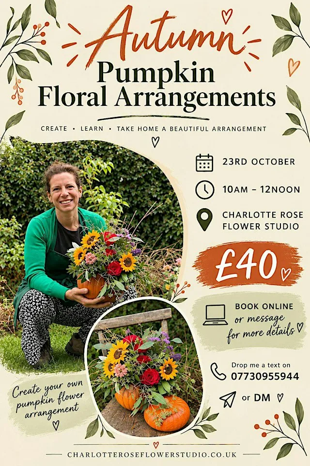Pumpkin Flower Arrangement Class in Sherwood at 58 Elmswood Gardens