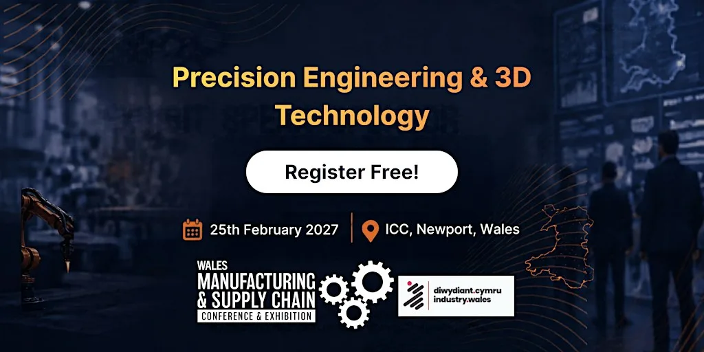 Precision Engineering & 3D Technology @ Wales Manufacturing & Supply Chain at International Convention Centre Wales