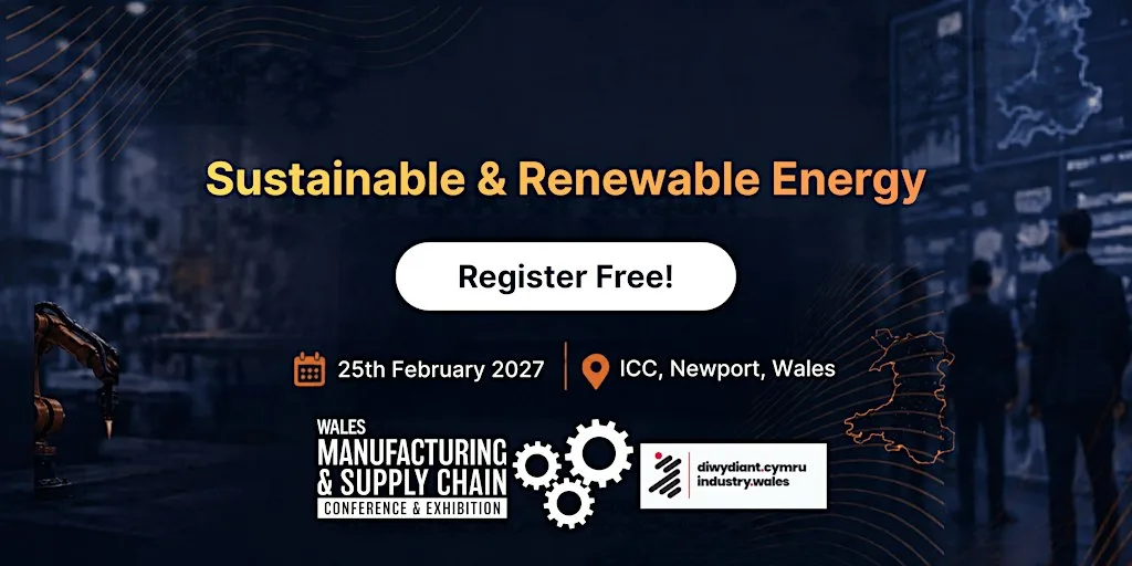 Sustainable & Renewable Energy @ Wales Manufacturing & Supply Chain 2027 at International Convention Centre Wales