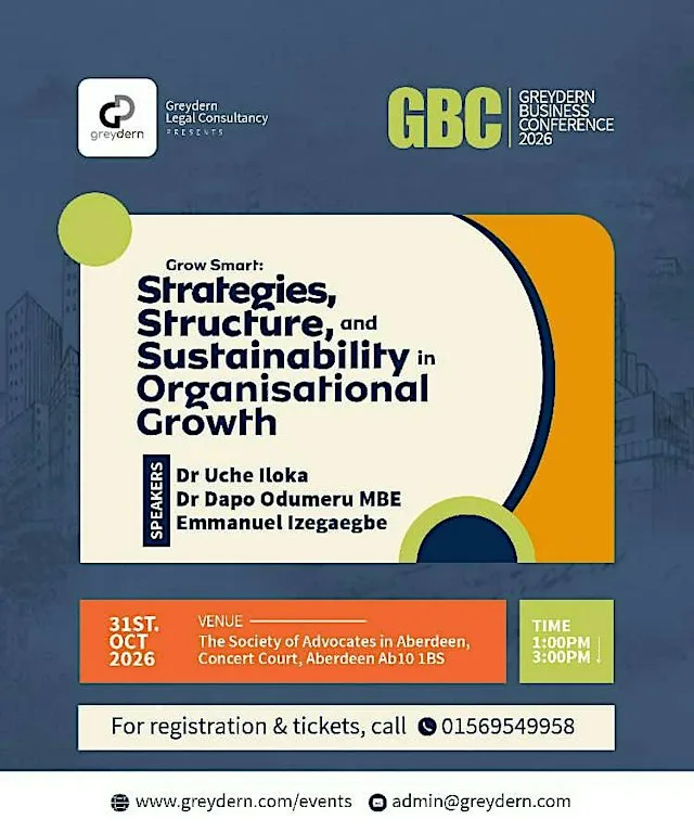 Greydern Business Conference 2026 at Society of Advocates in Aberdeen