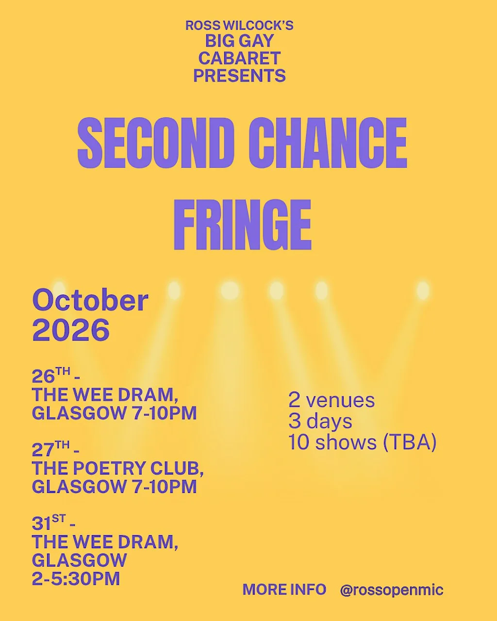 Second Chance Fringe Day 1 at Dram
