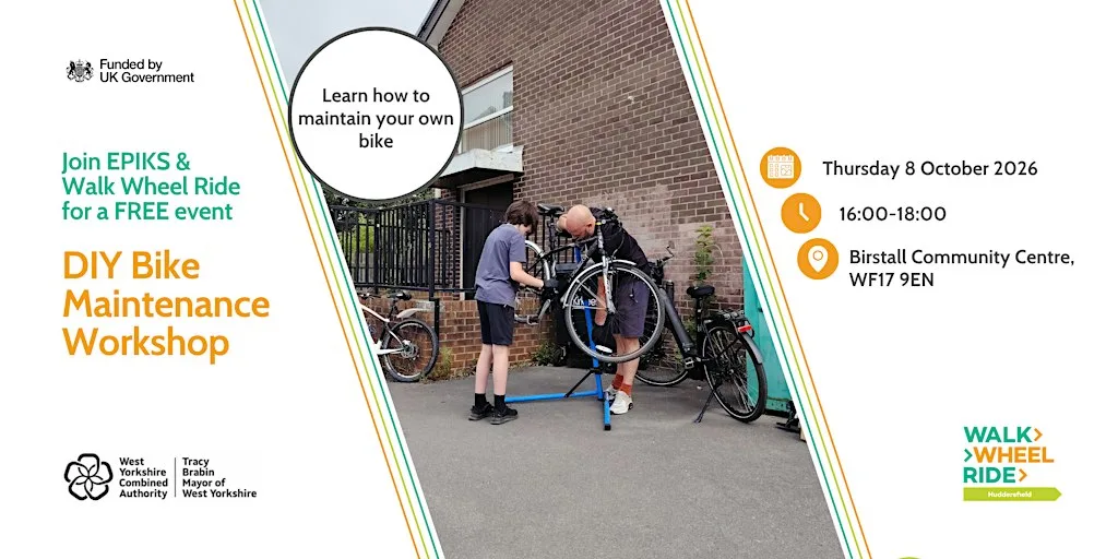 FREE DIY Bike Maintenance Workshop Birstall Community Centre at Birstall Community Centre