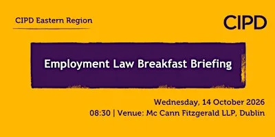 Employment Law breakfast briefing at McCann FitzGerald LLP