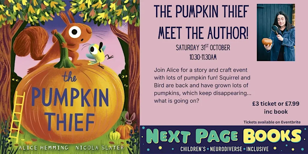 The Pumpkin Thief - Story and Craft event with Alice Hemming at Next Page Books