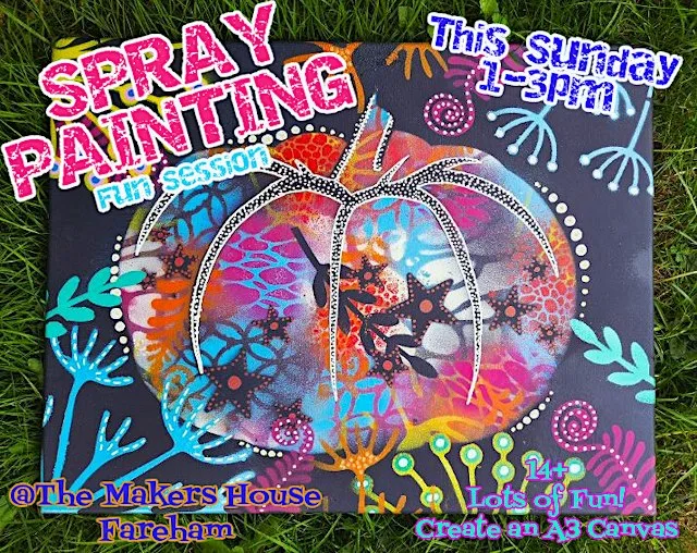 Spray Painting Session at The Makers' House