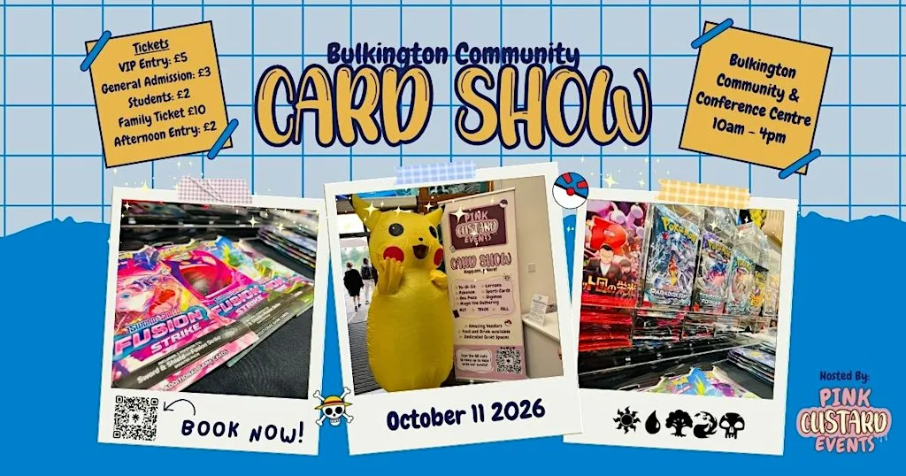 Bulkington community TCG show! Powered by Pink Custard Events at Bulkington Village Community & Conference Centre