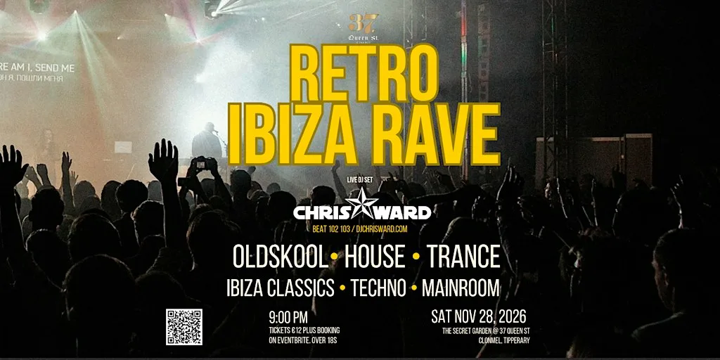 Retro Ibiza Rave at 37 Queen St