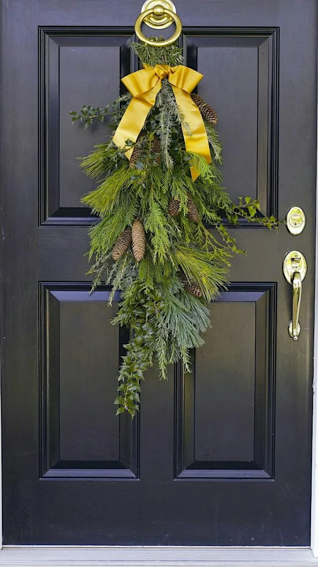 Seasonal door swag workshop
