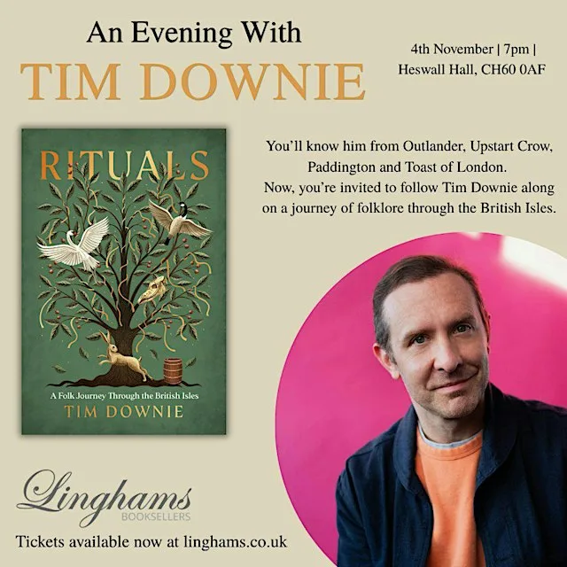 An evening in conversation -Tim Downie , podcaster and actor - Outlander
