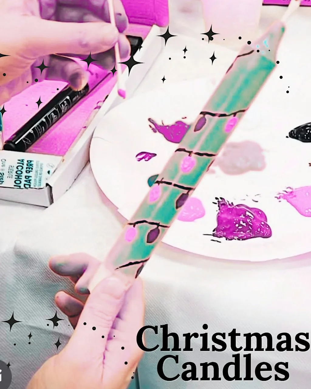 Christmas Candles - Paint & Sip