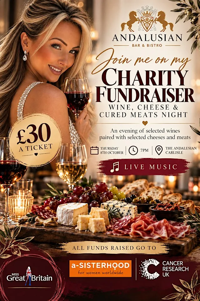 Wine, Cheese & Cured Meats - Charity Fundraiser at The Andalusian