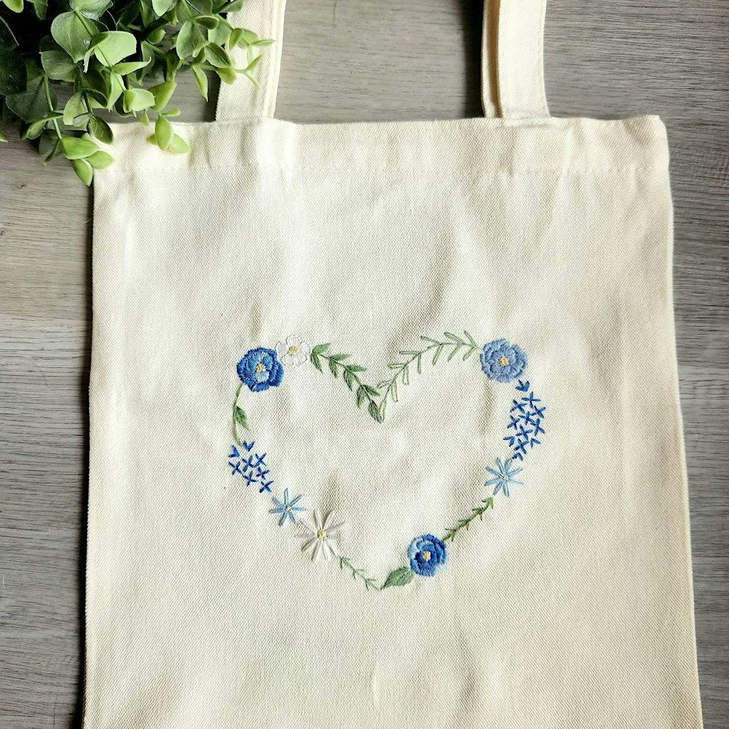 Tote Bag Embroidery at The Hutti, Changing Suits