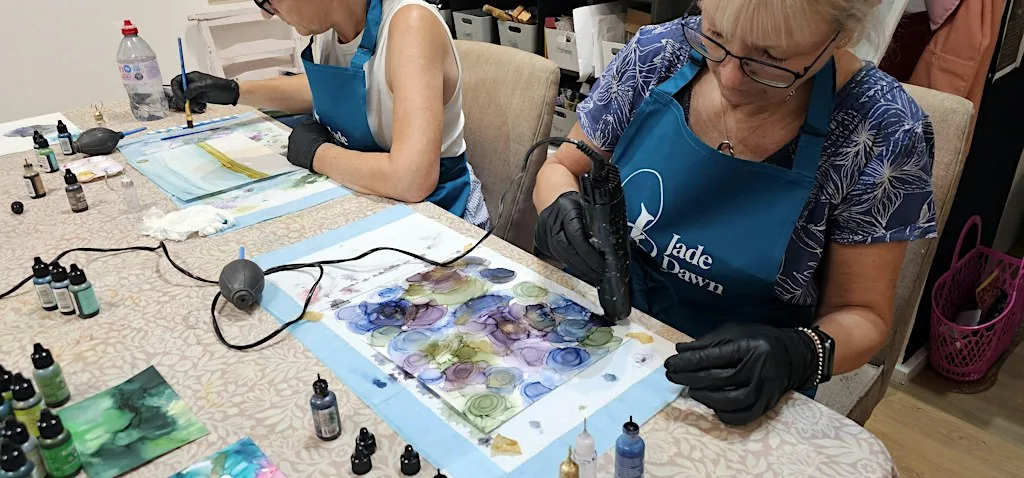 Introductory Alcohol Ink Art Course at Shop Small Studios