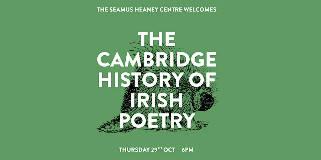 The Cambridge History of Irish Poetry launch event