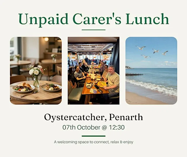 Free Unpaid Carer's Oystercatcher Lunch