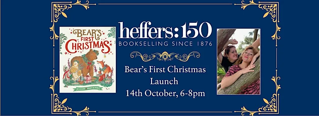 Bear's First Christmas Launch - Roxana & Shelby de Rond, at Heffers at Heffers Bookshop
