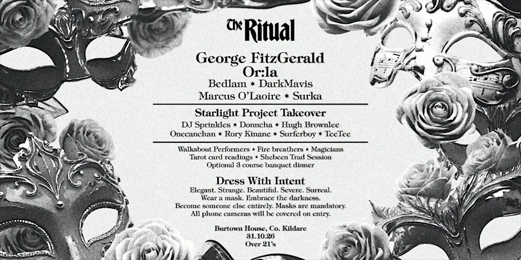The Ritual - 31.10.26 - Burtown House Kildare [Bus Ticket Only] at Connolly Train Station