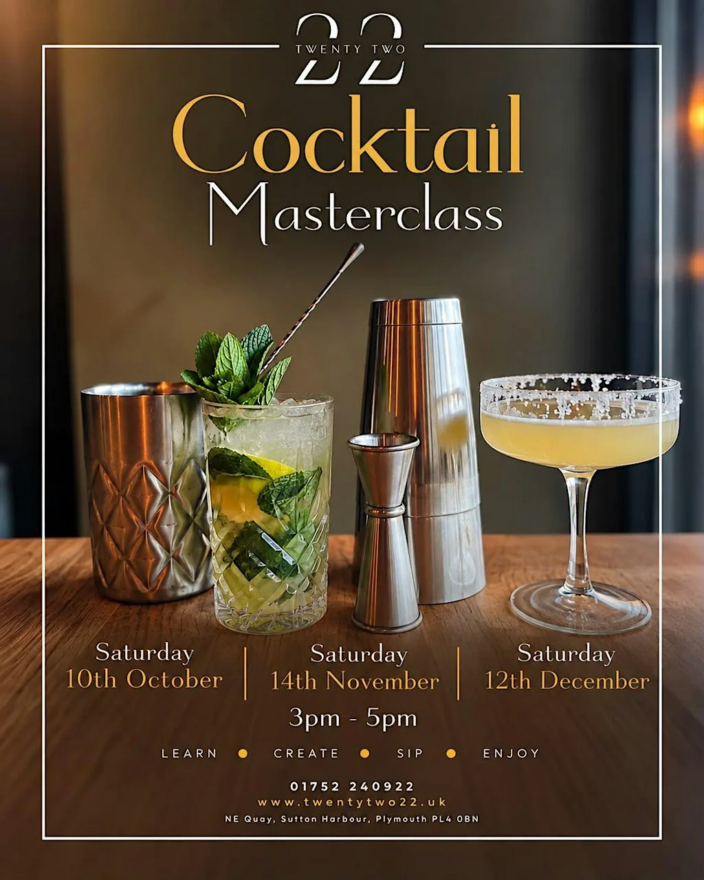 Twenty-Two 22 Cocktail Masterclass at Twenty Two 22