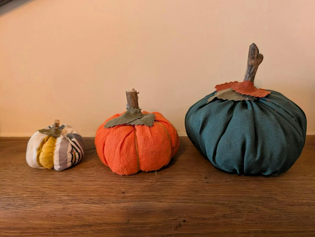 Stress Busting Creative Workshop - Fabric Pumpkins at The Cock Inn