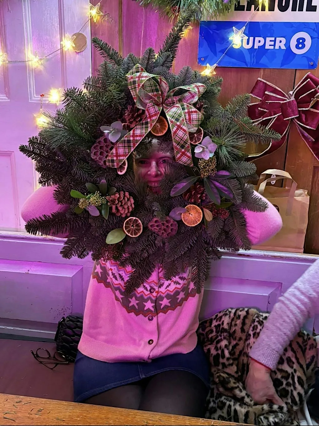 Christmas Wreath Decorating Class at BrewChimp Stretford