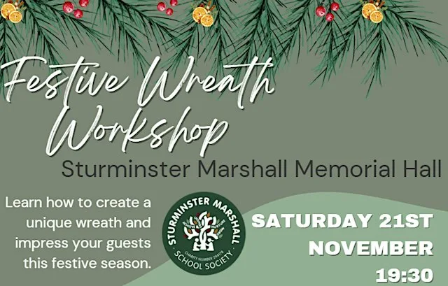 Festive Wreath Making Workshop at Sturminster Marshall Memorial Hall