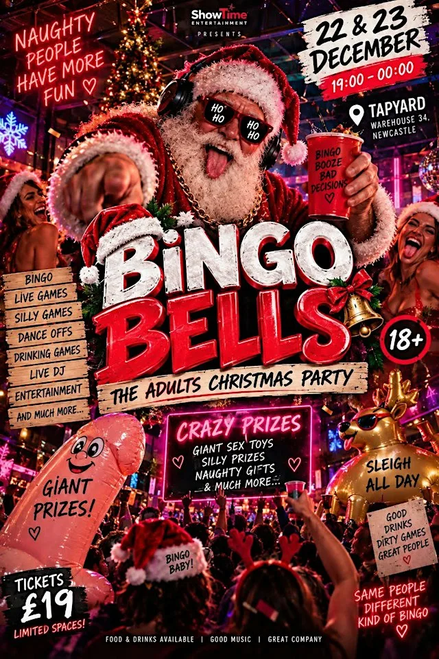 BINGO BELLS THE ADULTS CHRISTMAS PARTY