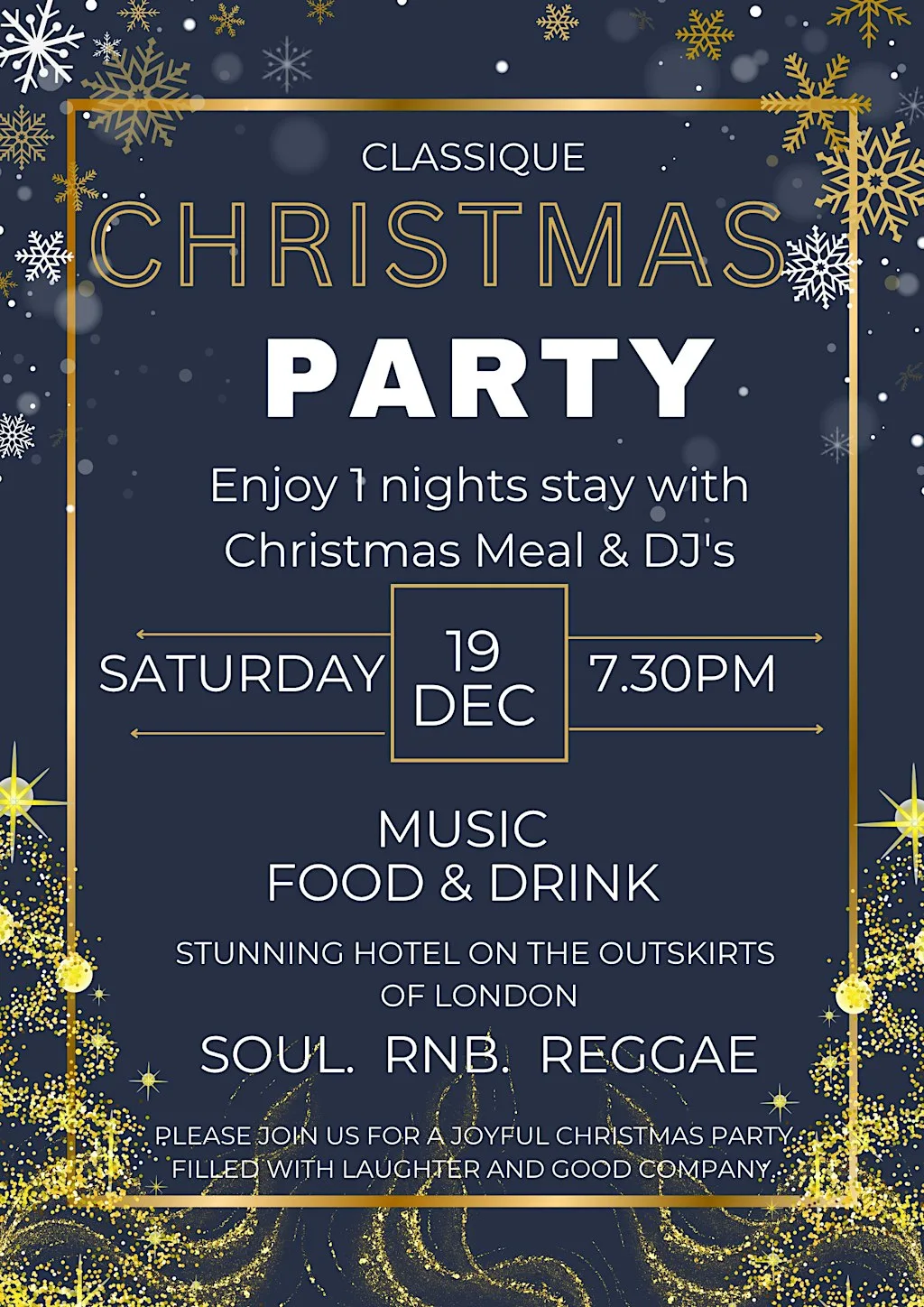 CLASSIQUE CHRISTMAS PARTY