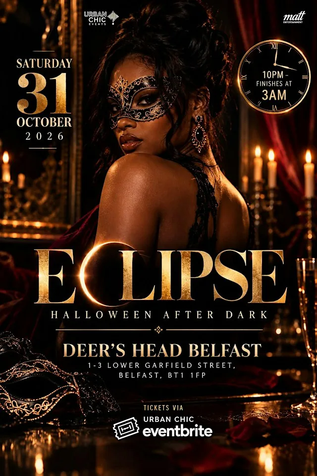 ECLIPSE – Halloween at Deer’s Head Belfast | Sat 31st Oct