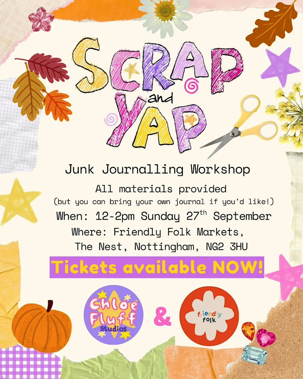 Scrap & Yap Workshop with Chloe Fluff Studios at The Nest