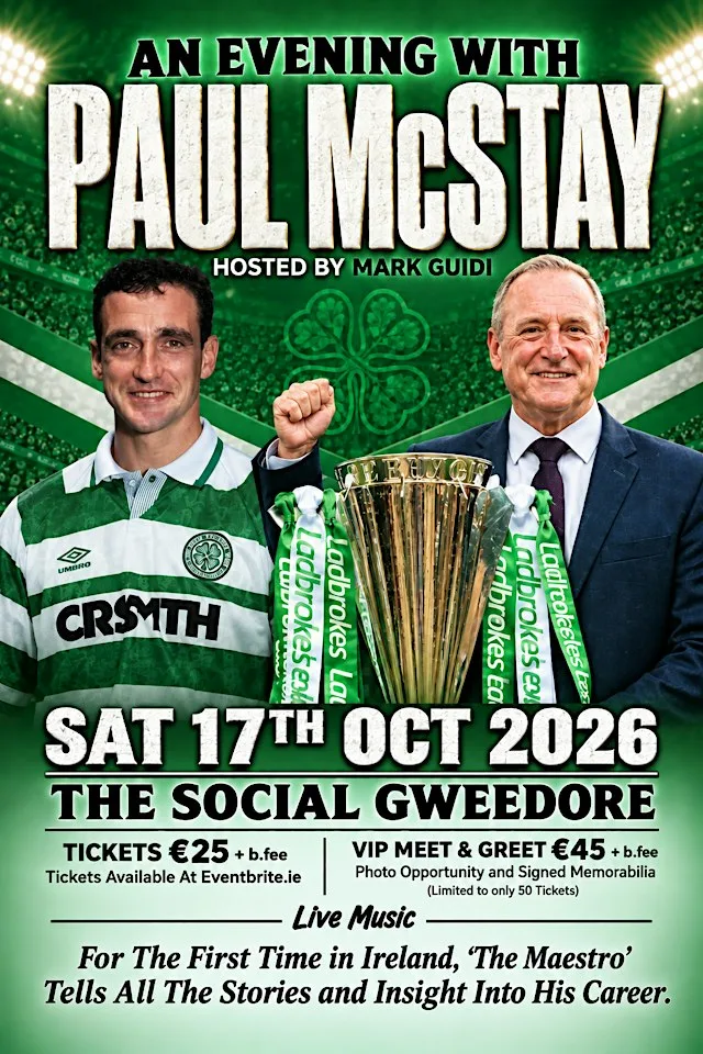 An Evening with Paul McStay, Andersonstown Social Club Belfast