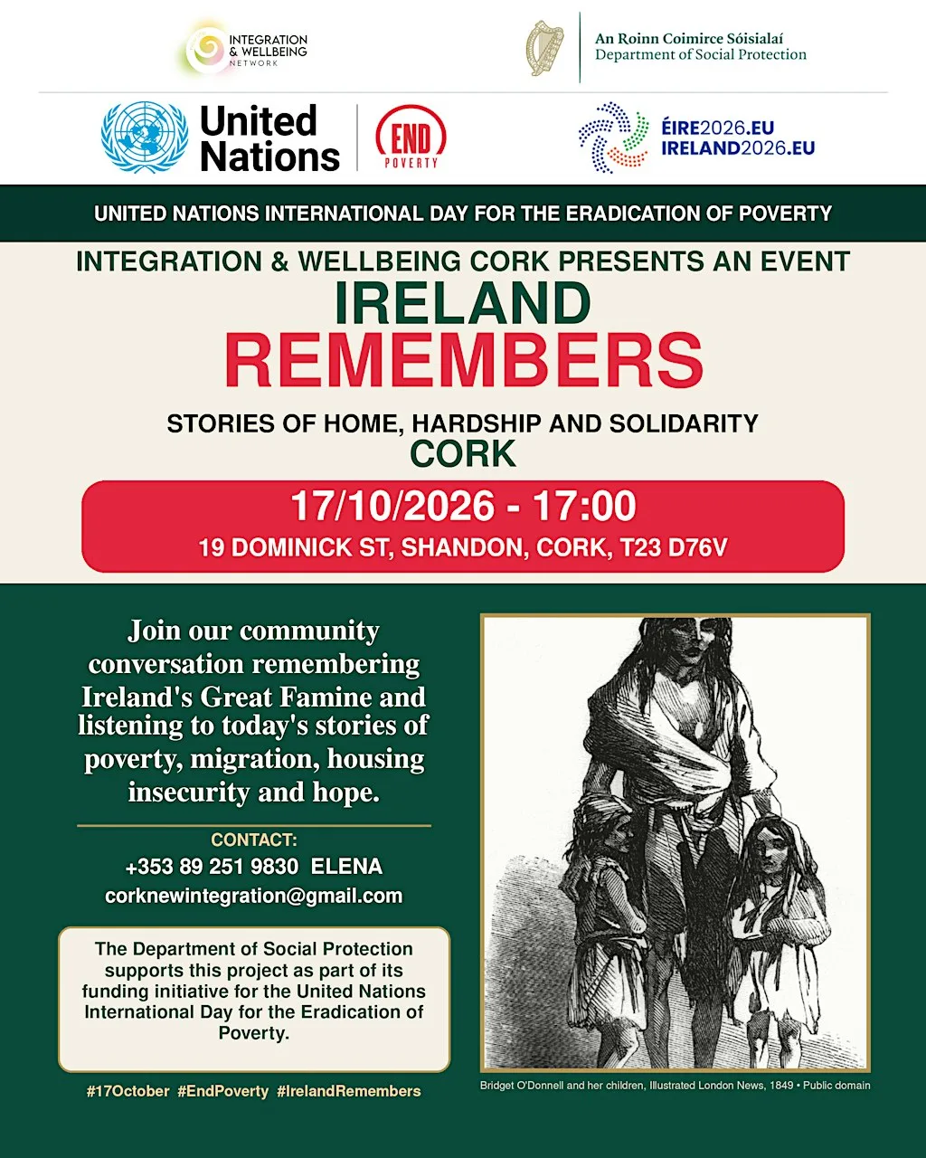 CORK in IRELAND REMEMBERS: STORIES OF HOME, HARDSHIP AND SOLIDARITY