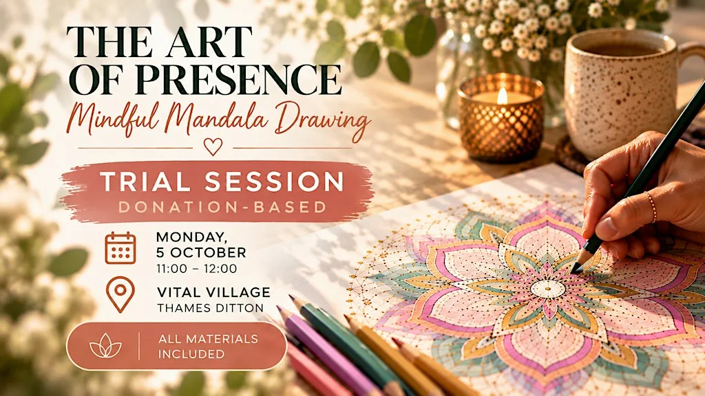 The Art of Presence: Mindful Mandala Drawing | Trial Session at Vital Village Hub
