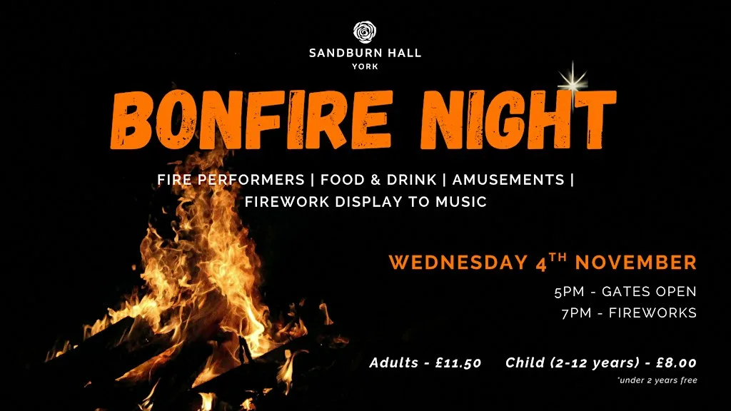 Sandburn Hall Bonfire Night 2026
