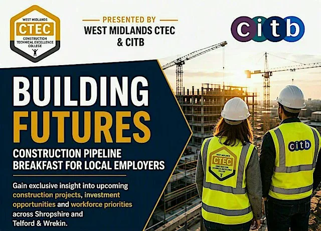 Exclusive Insight into Shropshire & Telford's Construction Pipeline at Shrewsbury Town Football Club