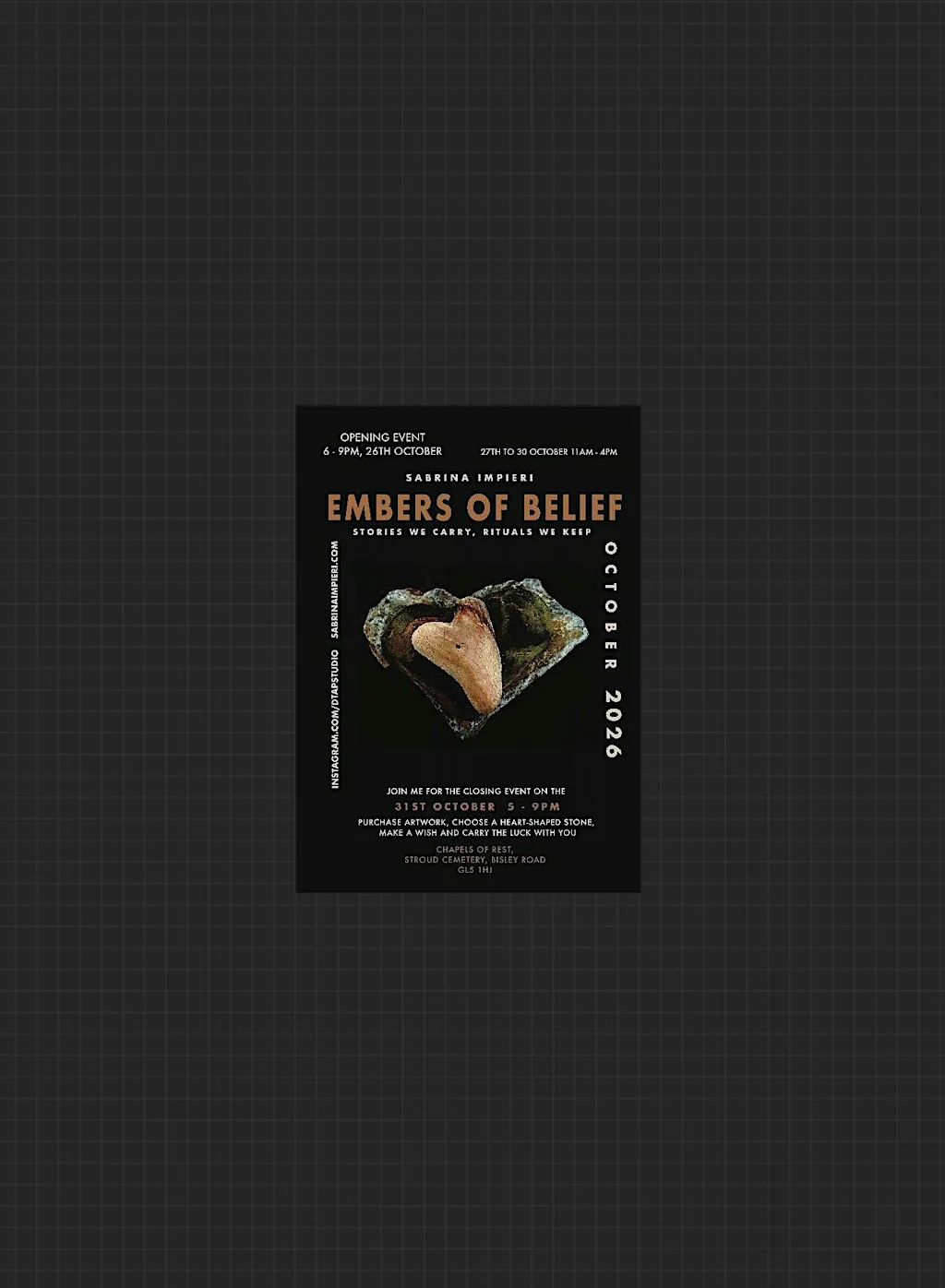 EMBERS OF BELIEF: STORIES WE CARRY, RITUALS WE KEEP at Stroud Cemetery