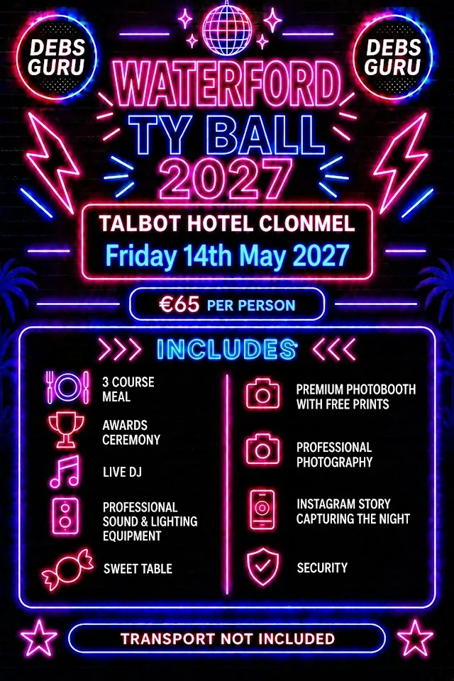 Waterford TY Ball 2027 at Talbot Hotel Clonmel