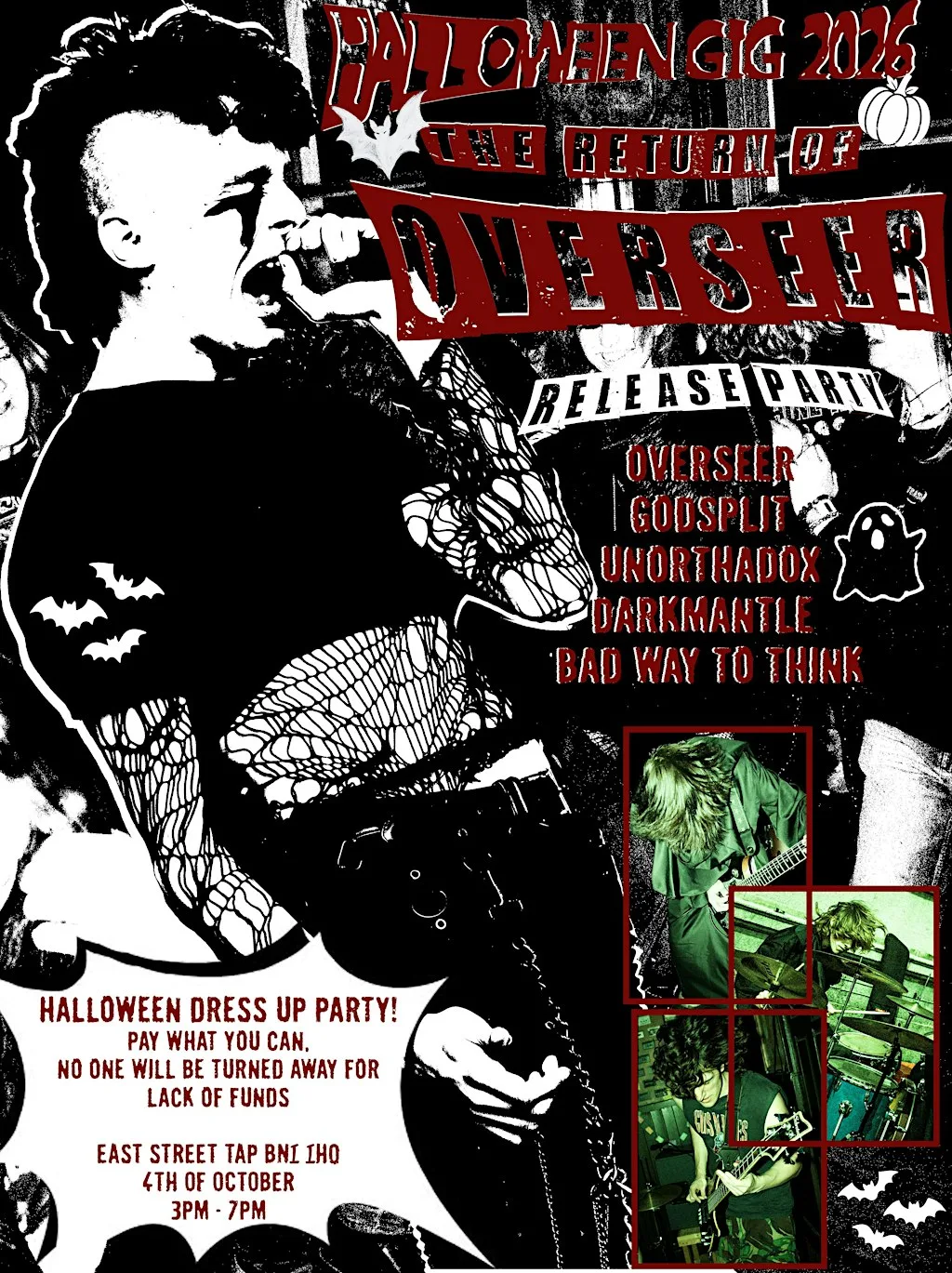 Overseer halloween release party at East Street Tap