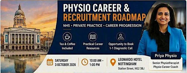 Physio Career & Recruitment Roadmap Workshop at Nottingahm Leonardo Hotel
